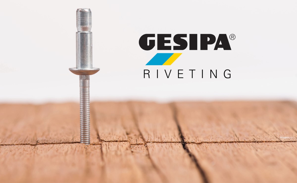 Promo afbeelding Gesipa Rivetting met logo en Rivet